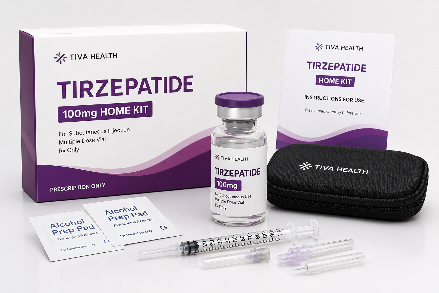 Tiva Tirzepatide 100mg Home Kit